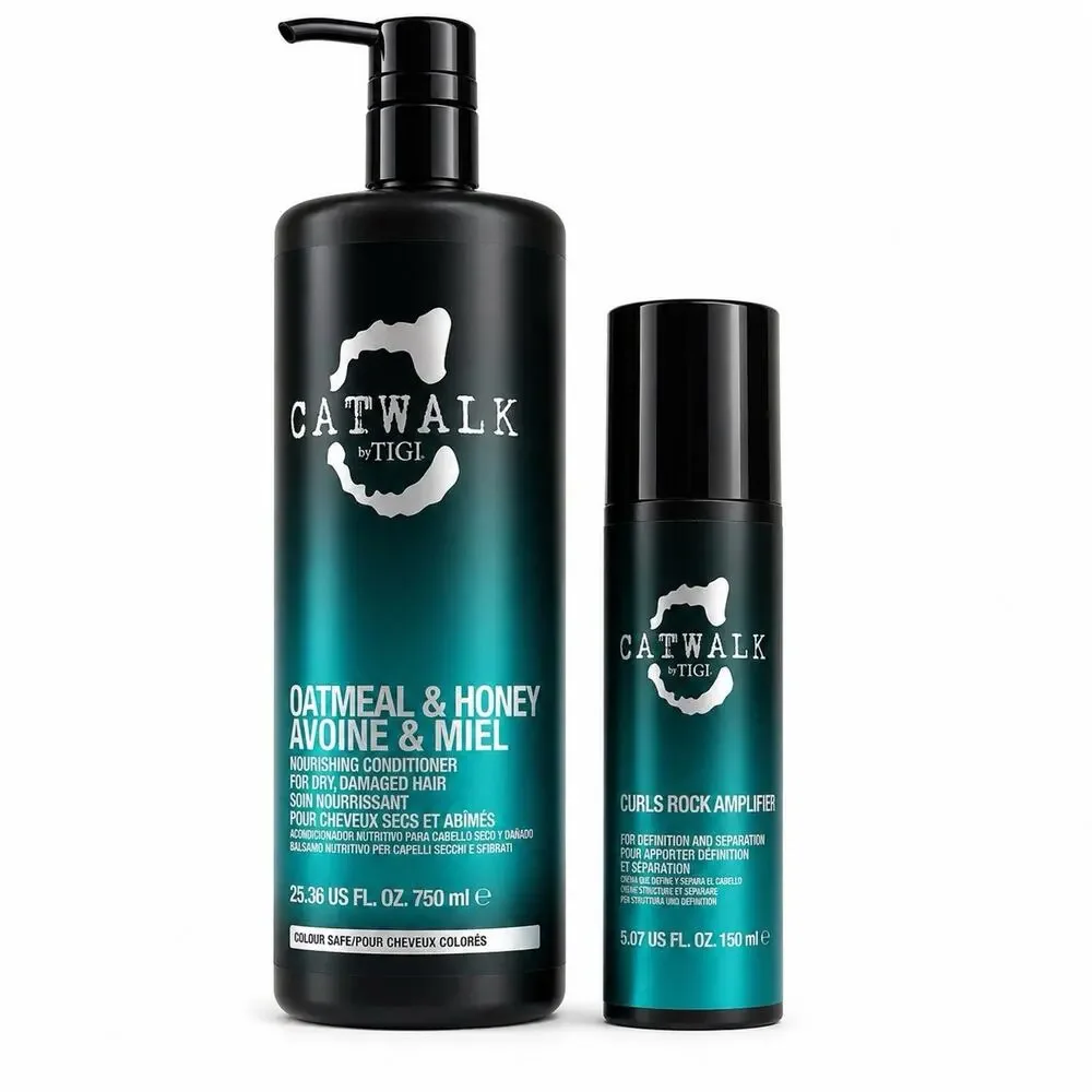 TIGI Catwalk Oatmeal & Honey Conditioner 25.36oz 750ml Curls Rock Amplifier 5.07